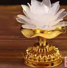 Bunte Led Lotus Lampe Buddha Machine Buddhistische Vorräte des Dual-Use-Plug-In-Batterie Lotus-Blume romantische Hochzeitsdekorat