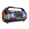 Freeshipping 30W Big Bluetooth Speaker Portable Wireless Stereo Bass Subwoofer Högtalare Stöd Fjärrkontroll FM-radio AUX RGB Light