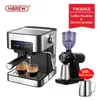 Espresso Coffee Maszyna Inox Semi Automatyczny Expresso Maker, Kawiarnia Proszek Espresso Maker, Cappuccino Stainless Steel Espresso