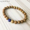 Tennis 8mm Lapis Lazuli Couples Bracelet His and His Gift J-Asper Stone Meditation Wood Stripe Sets1