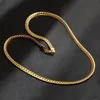 2020 rostfritt stål hiphop pojkvän gåva män s hel man guldkedja figaro präglade halsband manliga chocker wholeale emboed 2276428