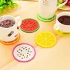 Nuovi accessori per la tavola Gadget da cucina Color caramella Forma di frutta Sottobicchiere in silicone Sottobicchiere Isolamento antiscivolo