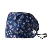 Women Scrubs Caps With Button Ultrathin Breathable Cartoon Printed Adjustable Hats Reuseable Bouffant Cap Hats Accessoriesnp304732311