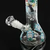 Hookahs 7.9'' Glass Bong Heady Water Pipe Recycler mini Hookahs dab rig Oil Rigs with 14mm Female Downstem Bowl