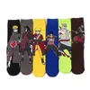 Kişiselleştirilmiş anime Print'in çorap moda komik yenilik karikatür erkekler kadınların çorap konfor mutlu renkli dikiş pamuk Naruto çorap