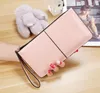 3pcs Wallets Women PU Plain Large Capacity Long Clutch Bag Mix Color Zipper Coin Purse