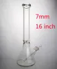 Classici BEAKER BONG BASE BACHER BONG BANDO BONG BONG BANDE BONG SPECCO 7 MM BONG BONG 20 "16 '' 12.6 '' con bocchino svasato