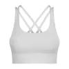 LU-68 Cross Back Yoga Sports Bh High Strength Running Fitness Sexig stötsäker övre stöd Kvinnor Underkläder Sport BH Gymkläder