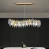 Wave-Design-Kronleuchter aus Glas für Esszimmer, moderne Heimdekoration, Hängelampe, Luxus-Kücheninsel-Beleuchtungskörper
