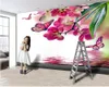 3D slaapkamer behang custom romantische bloemen 3d behang indoor tv achtergrond wanddecoratie 3d muurschildering behang