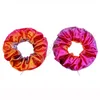 Zipper Scrunchies Kolor Gradient Scrunchy Elastyczne Krawaty Włosy Liny Kobiety Dziewczyny Trendy Hairbands Ponytail Uchwyt Na Hair Accessery D91507