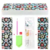 Målningar DIY Specialformad diamantmålning Pencil Case 2 Grids Stationery Storage Box Jewelry Mandala Embroide Kids GiftTr17979957