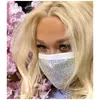 Steentjes gezichtsmasker pailletten mond cover masker mode maskerade bling beschermende stofdicht wasbaar herbruikbaar gezichtsmasker YYA483