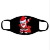 Maschera natalizia Babbo Natale Stampa Copribocca calda Lavabile riutilizzabile Maschere nere Decorazione natalizia Copribocca per feste LSK1325-3
