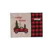 Christmas Tree Red Truck Placemats Table Mat Winter Buffalo Plaid Placemat Dining Home Xmas Table Decoration JK2009XB