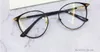 新しいホットセリングファッション光学メガネレトロなラウンドフレーム電気メッキスタイルすべてのマッチカジュアル透明な眼鏡0611