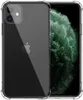 Glatte, stoßfeste, weiche TPU-Telefonstoßstange mit 4 Ecken, Fallschutz, transparente Rückseite, schlanke, kristallklare Schutzhülle für iPhone 12mini, 13 pro max, 11 XR, 7, 8plus