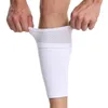 Cotovelo joelho almofadas est 1 par de futebol meias protetora com bolso shin guarda adulto crianças suportando mangas de perna