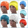 19 Kleur Selectie Effen Kleur Elastische Geplooide Kant Zijde Satijn Nachthoed Dames Hoofd Cover Slaap Caps Bonnet Haarverzorging Mode Accessoires