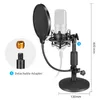 bm 800 Condenser Microphone Tabletop Stand Mount Universal USB Computer Microphone Holder Filter Heavy Metal Base17855730