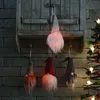 Nuove decorazioni natalizie Foresta vecchio con lampada a sospensione Bambole senza volto Piccolo pendente luminoso Pendente ad albero Commercio all'ingrosso