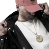 Ostatnia kolacja wisior wielki Jezus lodowy Bling cyrkon złoty kolor Naszyjnik Modna dla mężczyzn Dift Day Dift Hip Hop Jewel272r