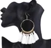 Orecchini pendenti con nappa dichiarazione bohémien per donna orecchini pendenti lunghi rotondi vintage festa nuziale gioielli con frange regalo 12 colori