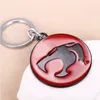 Thundercats Keychain Anime around For Fans Jewelry Round Alloy Red Thunder Cat Model Key Ring Holder Car Accessories Whole1851837