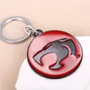 Thundercats Keychain Anime Fan Fan Mücevherleri Yuvarlak Alaşım Red Thunder Cat Model Anahtar Yüzük Tutucu Araç Aksesuarları Whole8766659