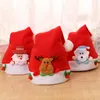 Christmas Santa Claus Hats Cartoon Kids Christmas Hat Red And White Party Hats Santa Claus Costume Christmas Decoration Hats BH2730 TQQ