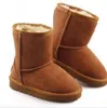 HOT Kids Classic Australia Snow Boots Designer Girls Boys Winter Furry Boots Unisex Short Mid Calf Boot Child Warm Shoes Size 22-34