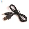 500 stks / partij USB naar DC 3.5mm Power Cable USB Een man naar 3.5 Jack Connector 5V Power Supply Charger Adapter voor HUB USB Ventilator Power Cable