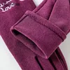 Five Fingers Gloves H9886 Simple Fashion Women Autumn Winter Touch Screen Warm Outdoor Thin Hand Muff Riding Driving Korean Students Mittens