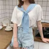 Fábrica venda direta coreano tricô exterior cor sólida xaile fêmea feminino colarinho gola knotted bandagem ar condicionado acessórios