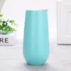 Eggshell Tumblers Double Layer Stainless Steel Cups Vacuum Hold Ice Warm Big Belly Water Bottle U-Shaped Beer Wine Mugs Drinkware HHC1931