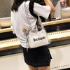 Spegel 2020 Kvinnor Transparent Patchwork Womens Shoulder Messenger Beach Bag Casual Shopping Fat