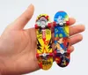 Kid Toy Children Gift Print professional Alloy Stand FingerBoard Skateboard Mini Finger boards Skate truck for9310689