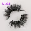 Vmae New Style Siberia Mink Hair Fur Makeup Sexy 25mm Soft Thick Natural Long Fluffy Crisscross Full Strip 5D Mink Eyelash Extension