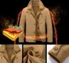 Hot Army Warm Fleece Men Jacka Lapel Collar Outdoor Winter Sugar Daddy Multi Pocket Mäns Outwear Coats Plus Size M-5XL