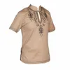 Поло рубашка вышита африканского мужского хиппи винтаж верхняя племя