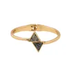 Braccialetto di pietra del triangolo del polsino di colore dell'oro antico braccialetto di alta qualità diretto dalla fabbrica delle donne moda retrò braccialetto Jewelry13308620