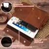 Vintage męski szalony konno prawdziwa skórzana teczka na torebkę biznesową Cow Cow Laptop Portfolio ramię Messenger Bag1