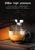 Machine à café expresso 20 BAR Machine à café semi-automatique à vapeur haute pression Machines à café à bulles de lait EU