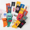 Calcetines de algodón a la moda para mujer, calcetines originales para parejas, calcetines divertidos de hip hop Unisex, ropa de calle, calcetines deportivos transpirables para monopatín a la moda