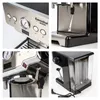 Ekspres do kawy Włoska Top Espresso Machine Cappuccino Coffee Electric Foam Maker Piec stali nierdzewnej 220V dla domu