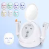 5 in1 hydra dermabrasion maskin ultraljud ansiktsvård lyftande akne borttagning porer krympande anti åldrande LED mask skönhet