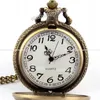 Reloj De bolsillo De bronce para motocicleta, cadena colgante, reloj De bolsillo De cuarzo Vintage para motocicleta, regalos Unisex, reloj De Bolso1