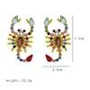 Dangle lustre Novelty Design Strass Scorpion Charms Boucles d'oreilles pour Femmes Mode Bijoux Maxi Filles 'Déclaration d'accessoires