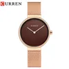 Curren New Women Watch Fashion Dress Watche zegarki ze stali nierdzewnej Kwarcowy zegar Saat Saat Clock Relogios feminino12432976