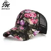 JoyMay 2020 Mechh Drewno Damskie Kapelusze Kwiatowe Snapback Lato Mesh Kapelusze Dorywczo Regulowane Czapki Drop Shipping Akceptowane B544